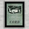 QUADRO DECORATIVO CARRO ANTIGO CORD 1936 2