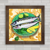 QUADRO DECORATIVO COZINHA 240 - PEIXES