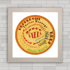 QUADRO DECORATIVO COZINHA 352 - PIZZA - comprar online