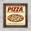 QUADRO DECORATIVO COZINHA 354 - PIZZA VINTAGE