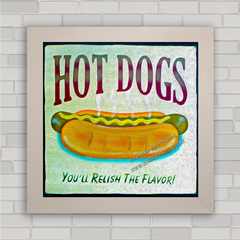 QUADRO DECORATIVO COZINHA 410 - HOT DOG na internet