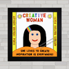 QUADRO DECORATIVO CREATIVE WOMAN