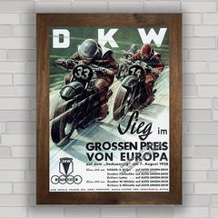 QUADRO DECORATIVO MOTO DKW RACE 1938 na internet