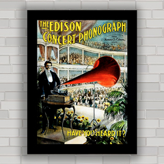 QUADRO EDISON CONCERT PHONOGRAPH 1899