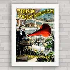 QUADRO EDISON CONCERT PHONOGRAPH 1899 - comprar online