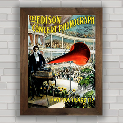 QUADRO EDISON CONCERT PHONOGRAPH 1899 na internet