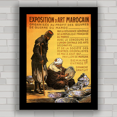 QUADRO VINTAGE EXPOSITION ART MAROCAIN 1917 - comprar online