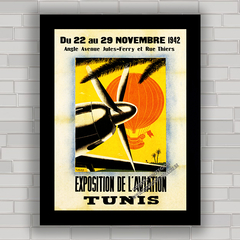 QUADRO RETRÔ EXPOSITION DE L'AVIATION TUNIS 1942 - comprar online