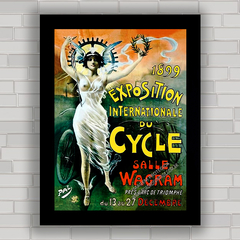 QUADRO DECORATIVO EXPOXITION DU CYCLE 1899 PARIS - comprar online