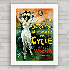 QUADRO DECORATIVO EXPOXITION DU CYCLE 1899 PARIS na internet