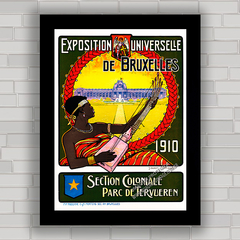 QUADRO RETRÔ EXPOSITION UNIVERSELLE BRUXELLES 1910