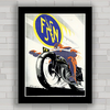 QUADRO DECORATIVO MOTO FABRIQUE NATIONALE 1928