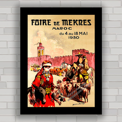 QUADRO RETRÔ FAIRE DE MEKRES MAROC 1930 - comprar online