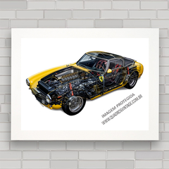 QUADRO DECORATIVO FERRARI 250 GT SWB BERLINETTA - comprar online