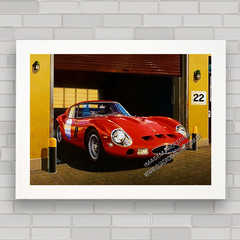 QUADRO DECORATIVO FERRARI 250 GTO RED - comprar online