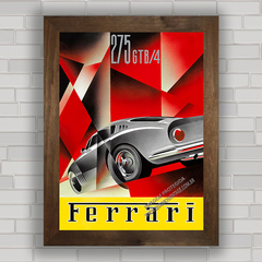 QUADRO DECORATIVO FERRARI 275 GTB4 1967 na internet