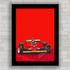 QUADRO DECORATIVO FERRARI F1 312 T5 GILLES VILLENEUVE