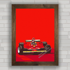 QUADRO DECORATIVO FERRARI F1 312 T5 GILLES VILLENEUVE na internet