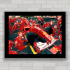 QUADRO DECORATIVO CARRO FERRARI F1 PIT STOP