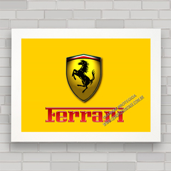 QUADRO DECORATIVO FERRARI LOGO - comprar online