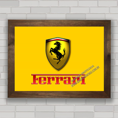 QUADRO DECORATIVO FERRARI LOGO na internet