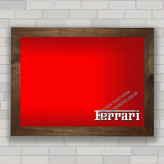 QUADRO DECORATIVO FERRARI LOGO RED na internet