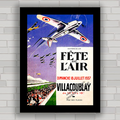 QUADRO VINTAGE FÊTE DE L'AIR VILLACOUBLAY 1937