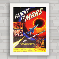 QUADRO DE CINEMA FILME FLIGHT TO MARS 1951 - comprar online