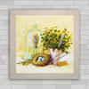 QUADRO DECORATIVO FLORES 74 - LAVABO