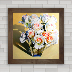 QUADRO DECORATIVO FLORES 75 - ROSAS na internet