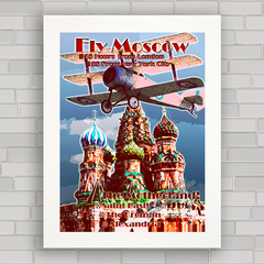 QUADRO DECORATIVO FLY MOSCOW BIPLANO - comprar online