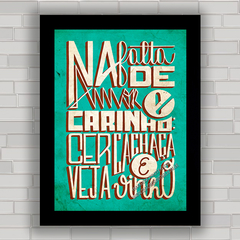 QUADRO DECORATIVO FRASES 124 - CERVEJA E VINHO