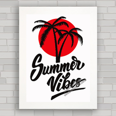 QUADRO DECORATIVO FRASES 188 - SUMMER VIBES - comprar online