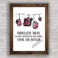 QUADRO DECORATIVO FRASES 191 - FOTOGRAFIA na internet