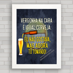 QUADRO DECORATIVO FRASES 20 - CERVEJA - comprar online