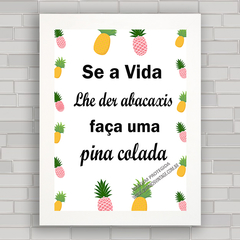 Quadro decorativo frases 211 - Piña Colada - comprar online