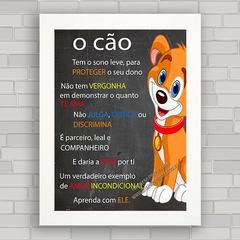 Quadro decorativo frases 216 - Cão - comprar online