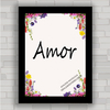 QUADRO DECORATIVO FRASES 233 - AMOR