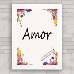 QUADRO DECORATIVO FRASES 233 - AMOR - comprar online