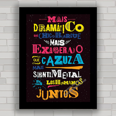 QUADRO VINTAGE FRASES 25 - CAZUZA