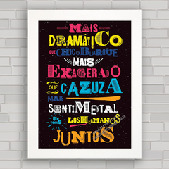 QUADRO VINTAGE FRASES 25 - CAZUZA - comprar online