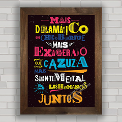 QUADRO VINTAGE FRASES 25 - CAZUZA na internet