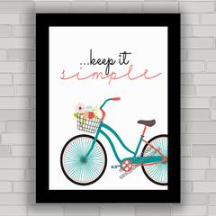 QUADRO DECORATIVO FRASES 31 - BICICLETA