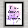 QUADRO DECORATIVO FRASES 4 - VIVER