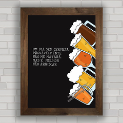 QUADRO DECORATIVO FRASES 5 - CERVEJAS na internet