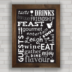 QUADRO DECORATIVO FRASES 70 - CHALKBOARD na internet