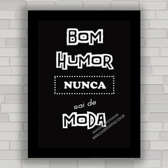 QUADRO DECORATIVO FRASES 79 - BOM HUMOR - comprar online