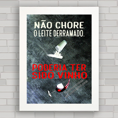 QUADRO DECORATIVO FRASES 8 - VINHO - comprar online