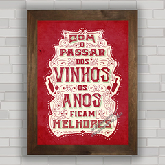 QUADRO DECORATIVO FRASES 87 - VINHOS na internet