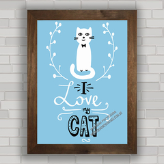 QUADRO DECORATIVO GATOS 56 na internet